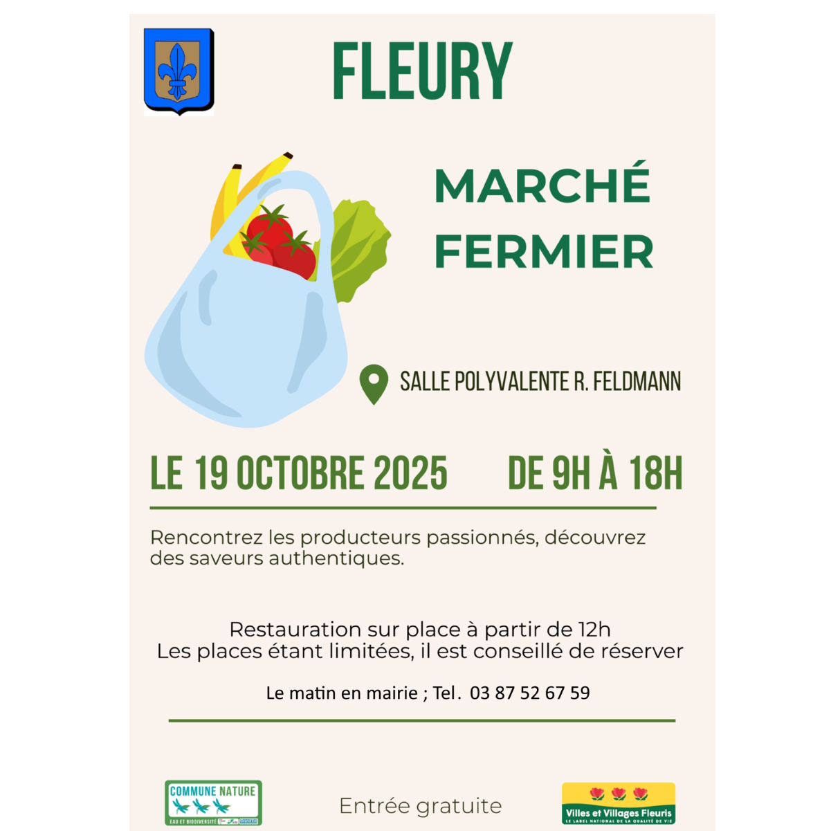 Marché fermier 19 octobre 2025