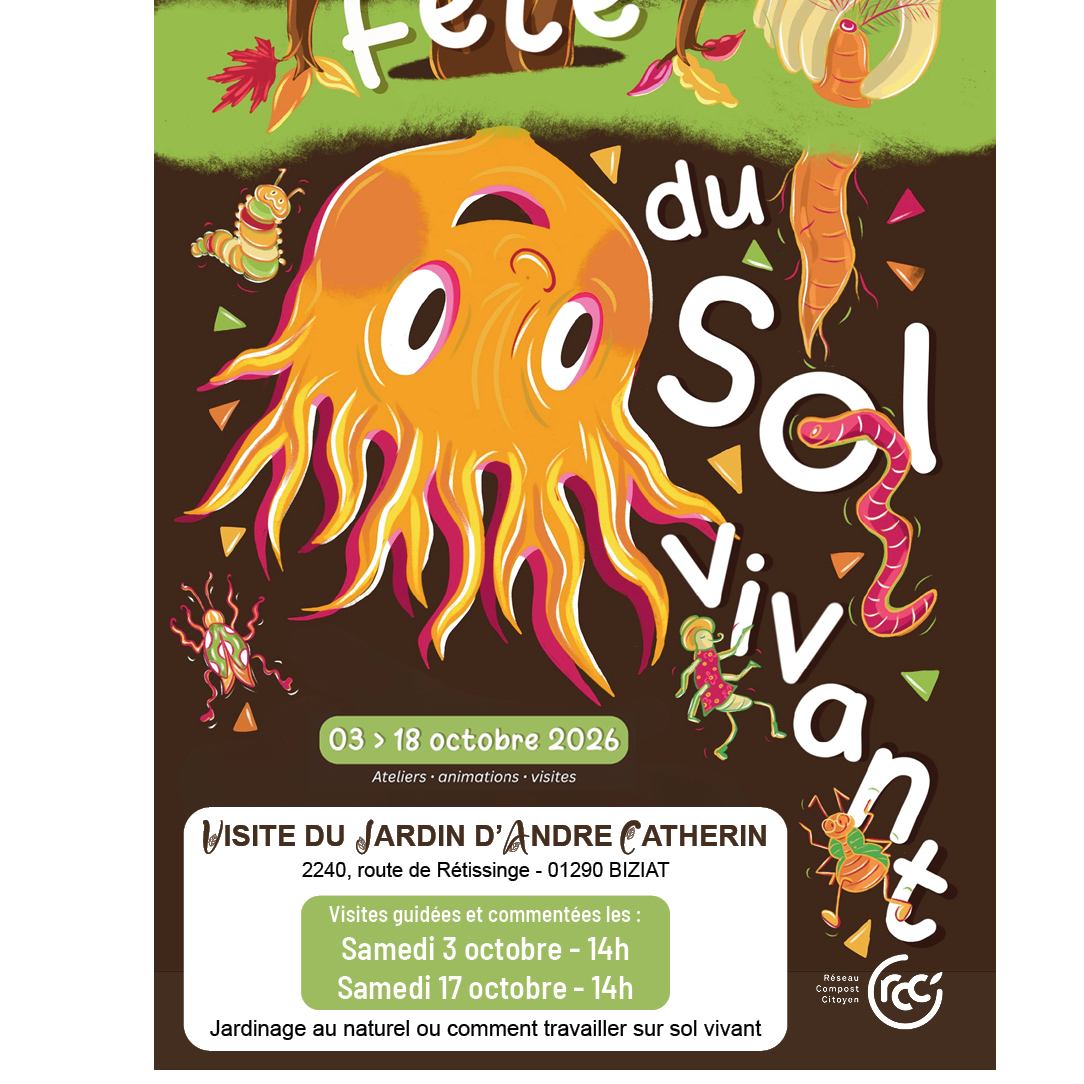 "Fête du Sol Vivant" - Visite du jardin d'André Catherin