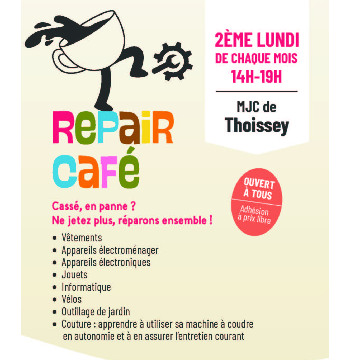 REPAIR CAFE THOISSEY VAL DE SAONE