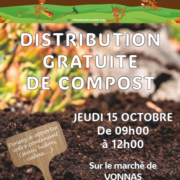 "Fête du Sol Vivant" - Distribution gratuite de compost - Vonnas