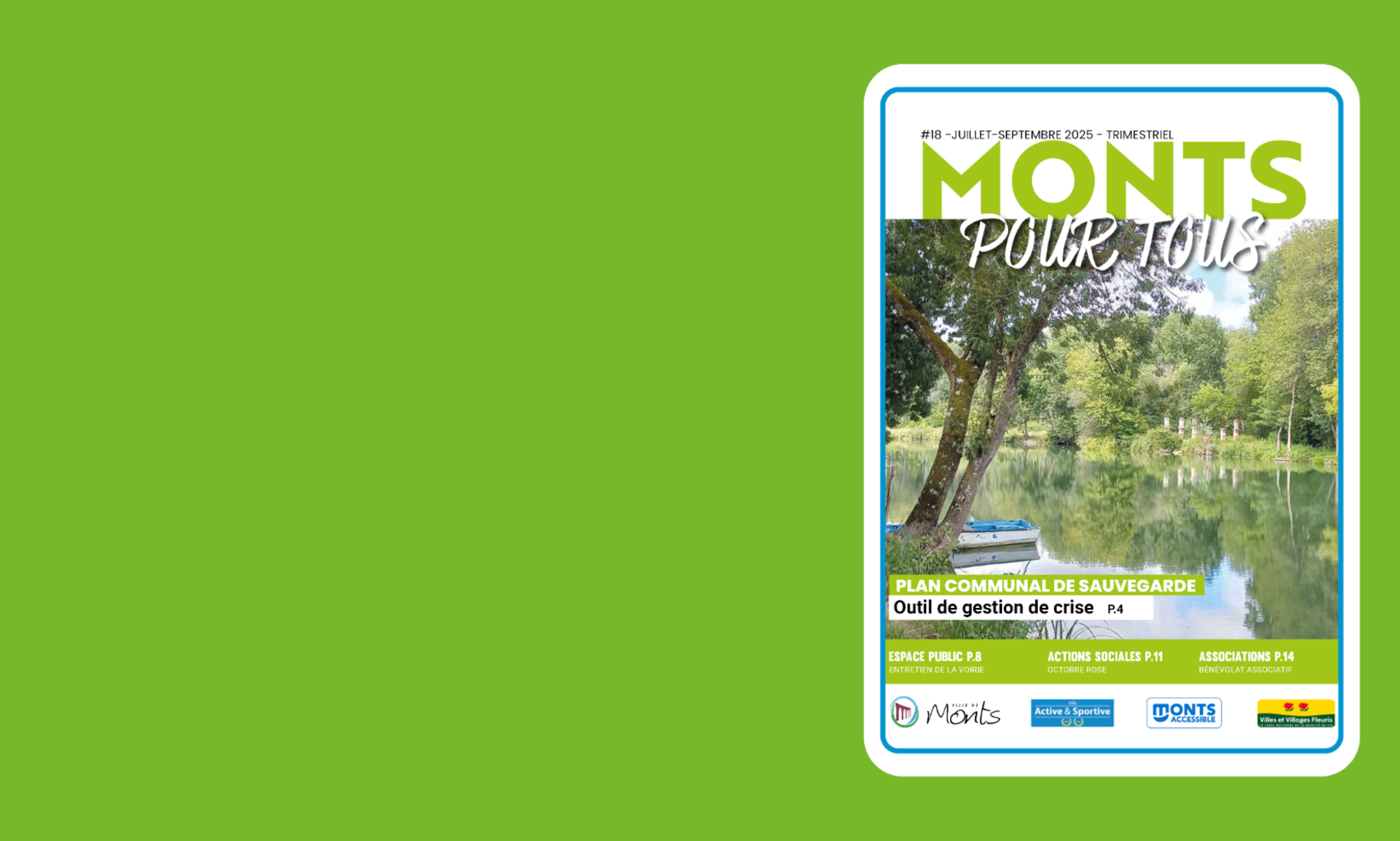 Nouveau numéro du magazine trimestriel de la Ville de Monts