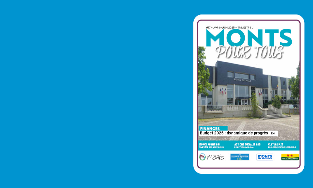 Nouveau numéro du magazine trimestriel de la Ville de Monts