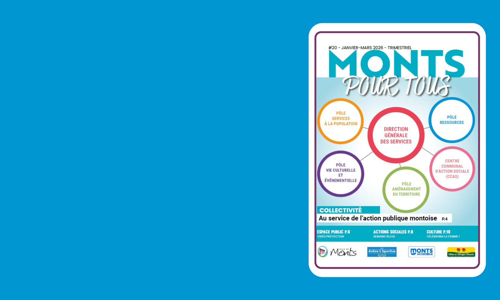 Nouveau numéro du magazine trimestriel de la Ville de Monts