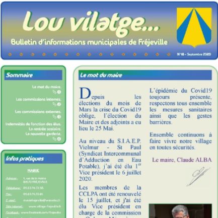 Lou vilatge... - N°18 (A3) - Septembre 2020