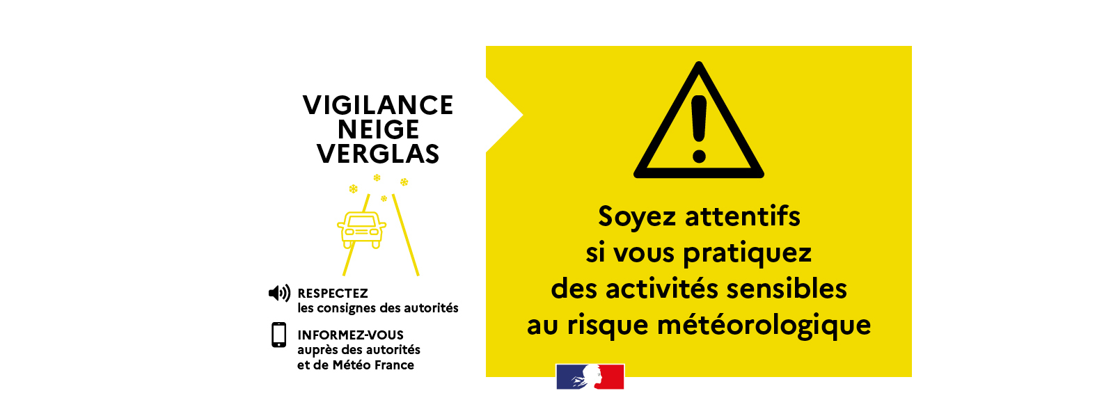 VIGILANCE JAUNE NEIGE VERGLAS